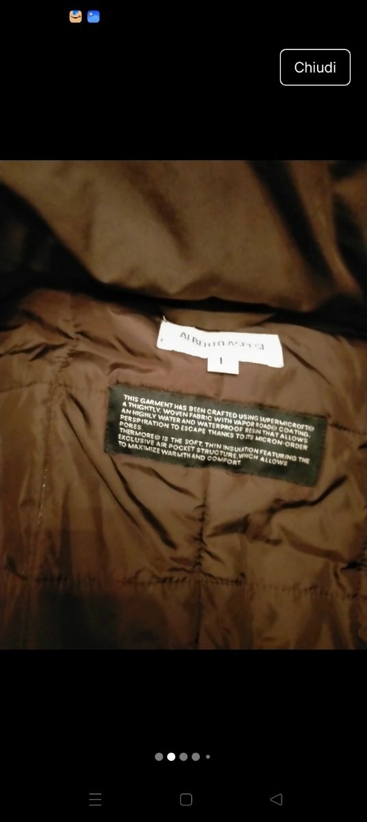 Giubbotto Aspesi verde oliva marrone tg M