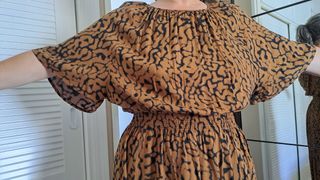 Vestido marrón estampado leopardo