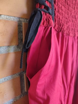 Pantalón Harem Rojo Coline - Talla única