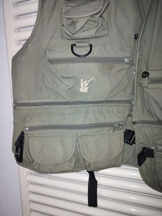 Gilet Giacca Pesca Sportiva Verde Taglia M-L