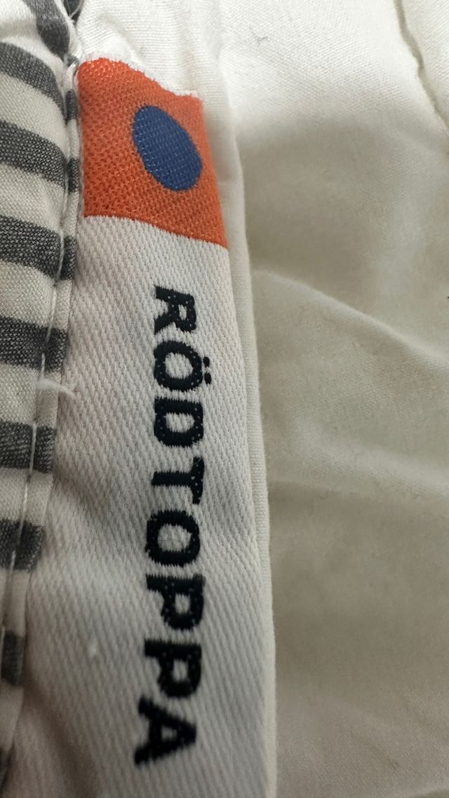 Nórdico IKEA RÖDTOPPA blanco-gris