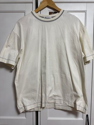 Camiseta Zara blanca talla M