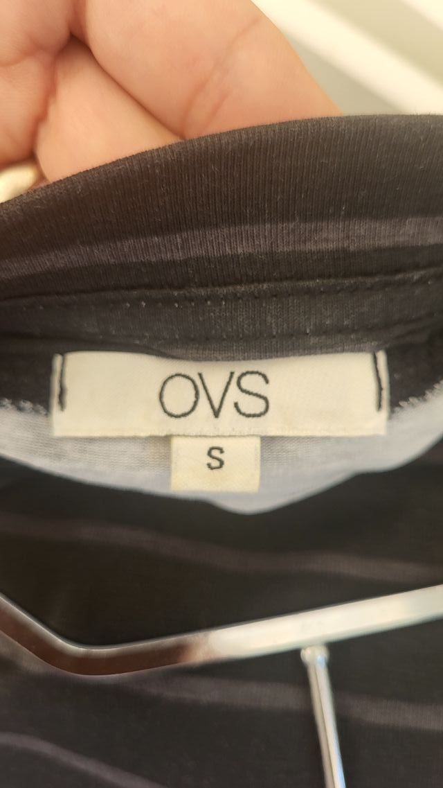 Falda negra rayas OVS talla S
