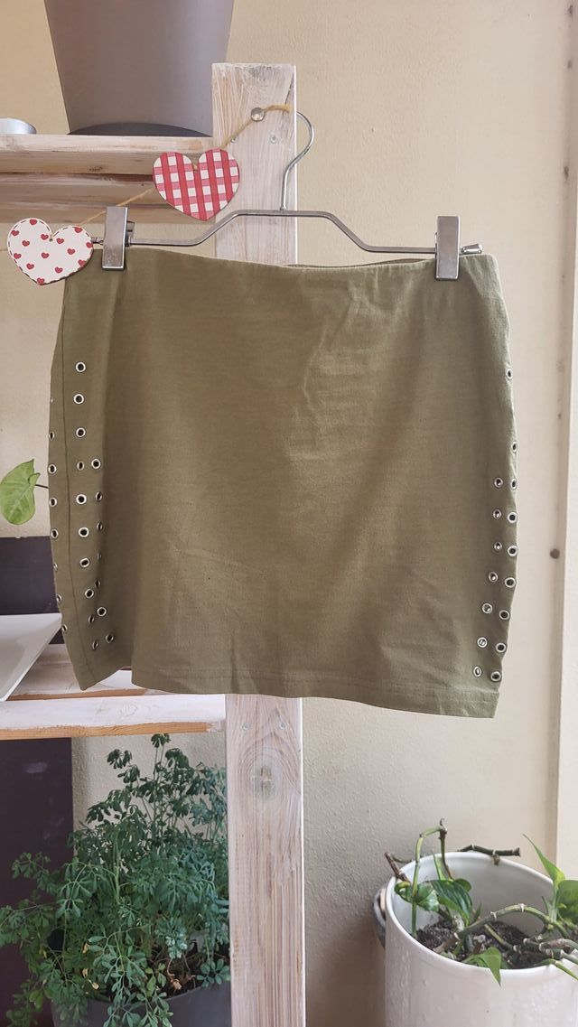 Falda negra rayas OVS talla S