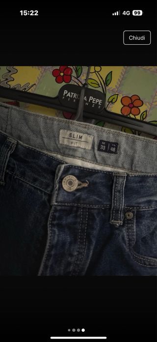 Bermuda jeans uomo tg M