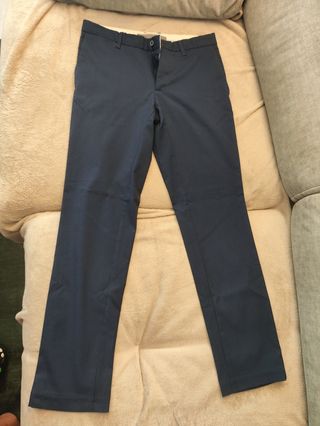 Pantalones Zara Hombre - Azul Marino - 36