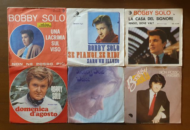 Lotto Stock Blocco 6 x 7" 45 giri Bobby Solo