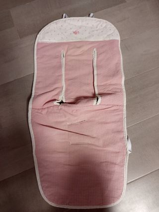 Conjunto de Colchonetas carro bebé rosa y bolso