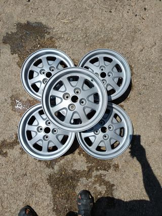 5 Llantas Lancia Beta - Gris Plata