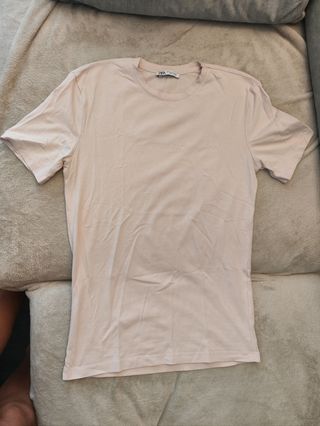 Camiseta Zara rosa palo talla S