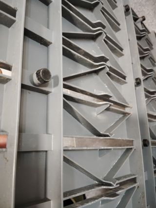 Alfombra ducha gris plástico