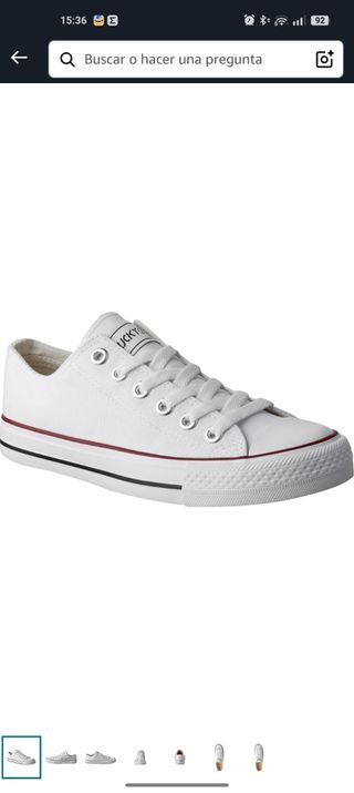 Zapatillas blancas tipo Converse