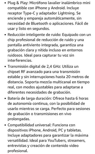 Micrófono inalámbrico multidispositivos ¡NUEVO!