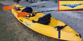 Kayak doble y todos sus accesorios