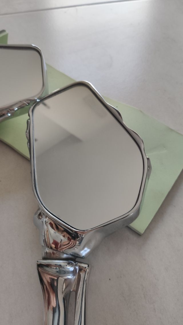 Retrovisores calavera moto custom SKELETON