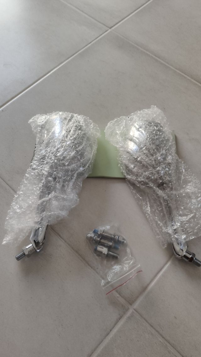 Retrovisores calavera moto custom SKELETON