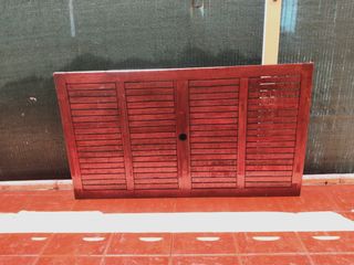 Mesa exterior de madera de teka - Marrón