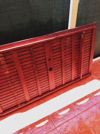 Mesa exterior de madera de teka - Marrón