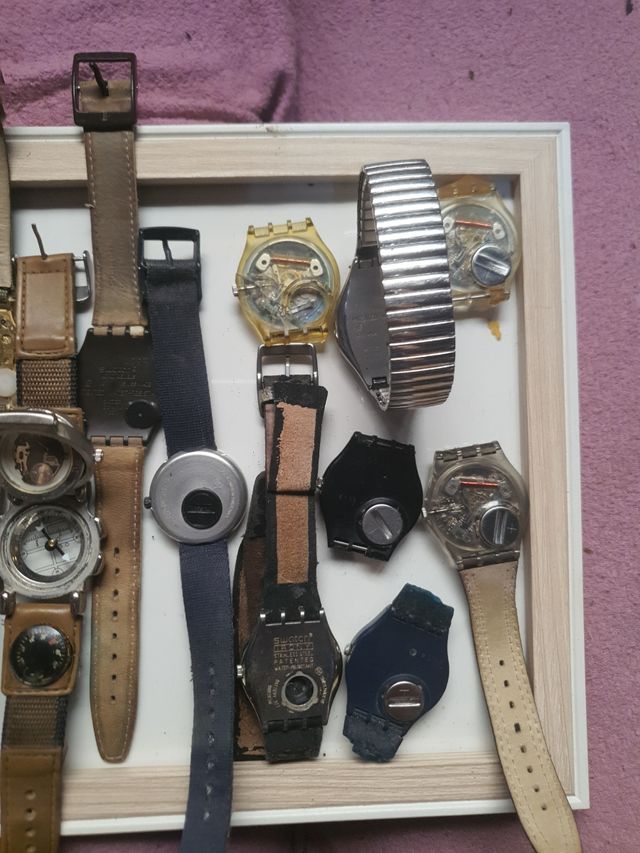 14 relojes Swatch vintage todos juntos,no separado