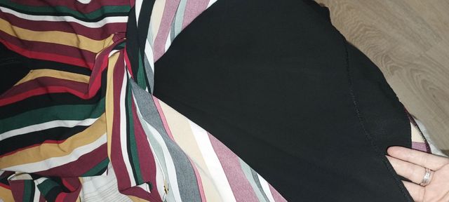 Vestido Bershka rayas multicolor M