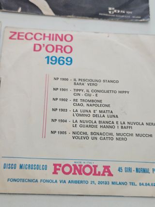 45 giri vintage: Zecchino d'Oro & Mina