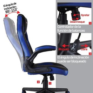 Silla Gaming Balance Racing - Azul Nuevo