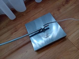 Lámpara arco moderna - metal y tela