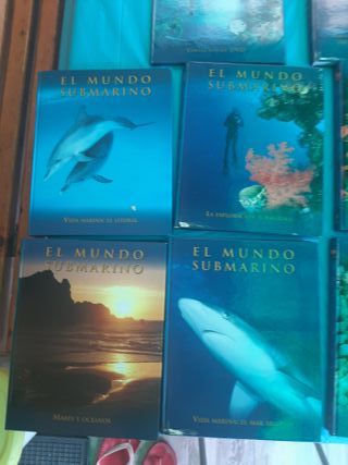 Colección de libros y dvd del mundo submarino