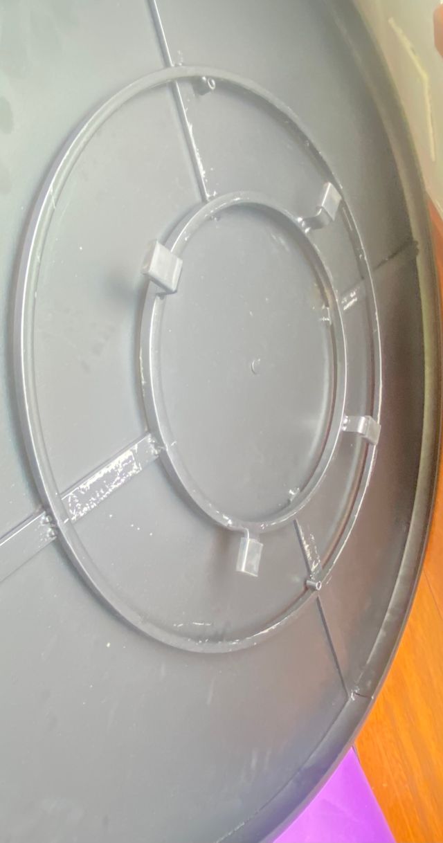 Mesa plegable metalica negra + 4 sillas