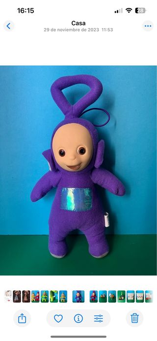 4 Peluches Teletubbies