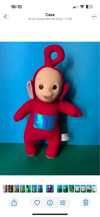 4 Peluches Teletubbies