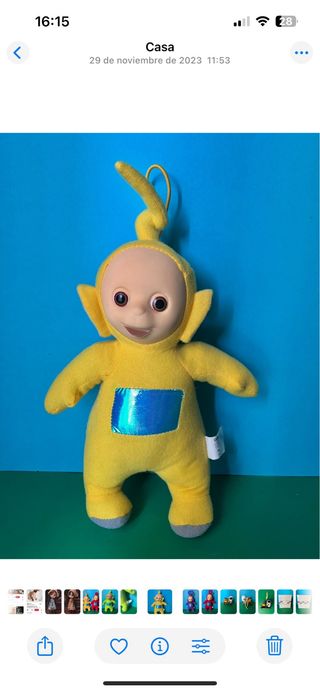 4 Peluches Teletubbies