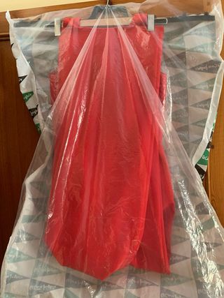 Mono rojo fiesta - largo juvenil