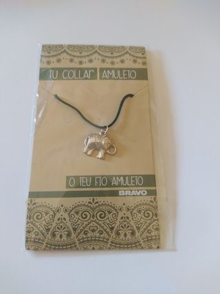Collar amuleto elefante 