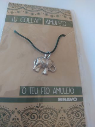 Collar amuleto elefante 