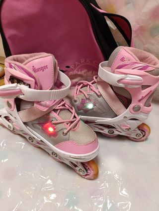 Patines en línea niña - Rosa
