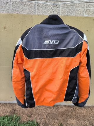 Cazadora moto Axo naranja-negra