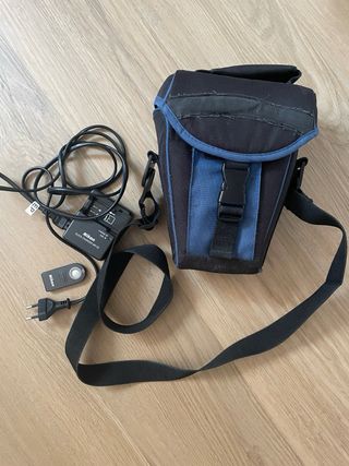 Cámara Nikon D3000 negra