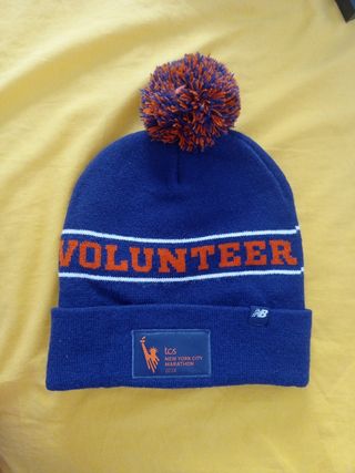 Exclusivo gorro de voluntario de la Maratón de NYC