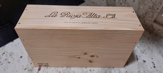 Caja madera para 2 botellas