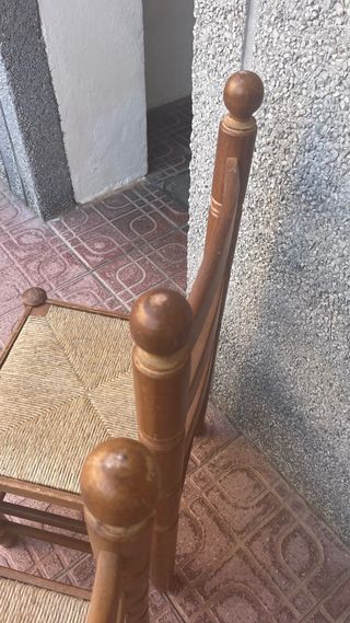 2 sillas vintage madera maciza de haya