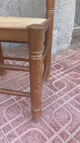 2 sillas vintage madera maciza de haya