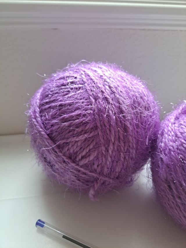 2 bolas de lã
