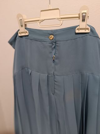Falda plisada larga talla44