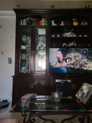 Mueble salón caoba clásico como nuevo.