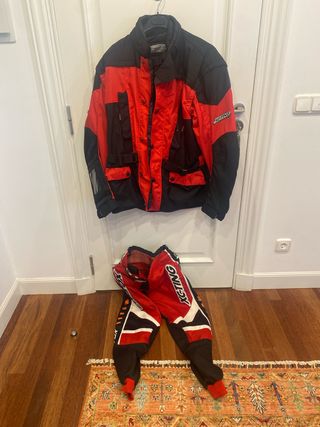 Conjunto moto trail XCTING rojo-negro
