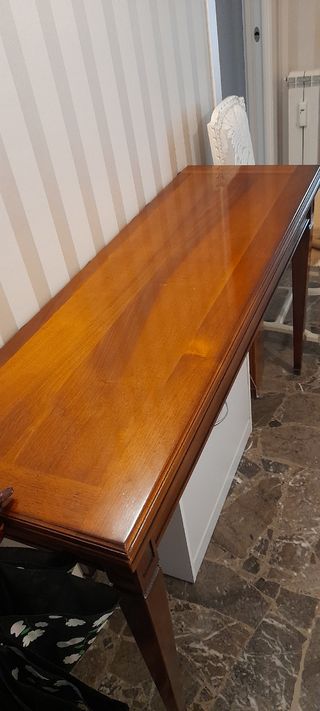 Tavolo consolle allungabile noce