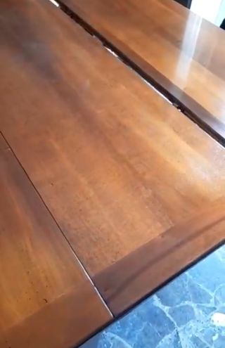 Tavolo consolle allungabile noce