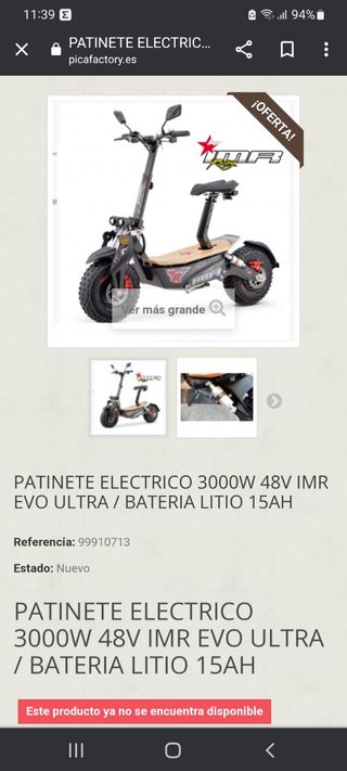 Patinete eléctrico 3000W 48V