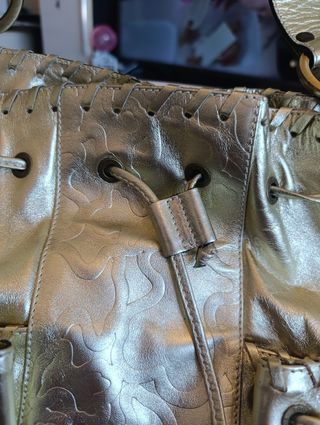 Bolso Tous vintage  dorado extragrande 
